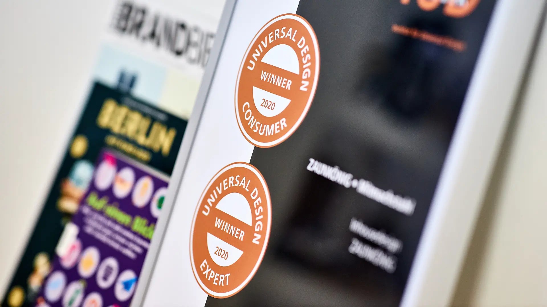 Logos Universal Design Award 2020 in den Kategorien Expert und Consumer.