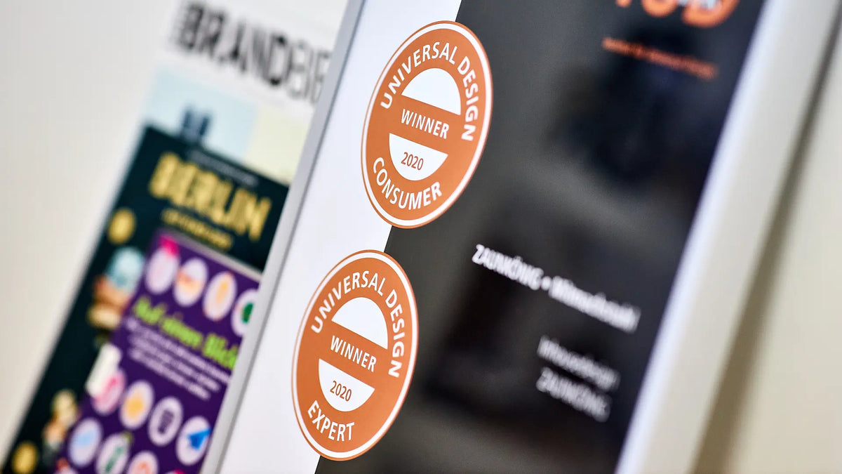 Logos Universal Design Award 2020 in den Kategorien Expert und Consumer.