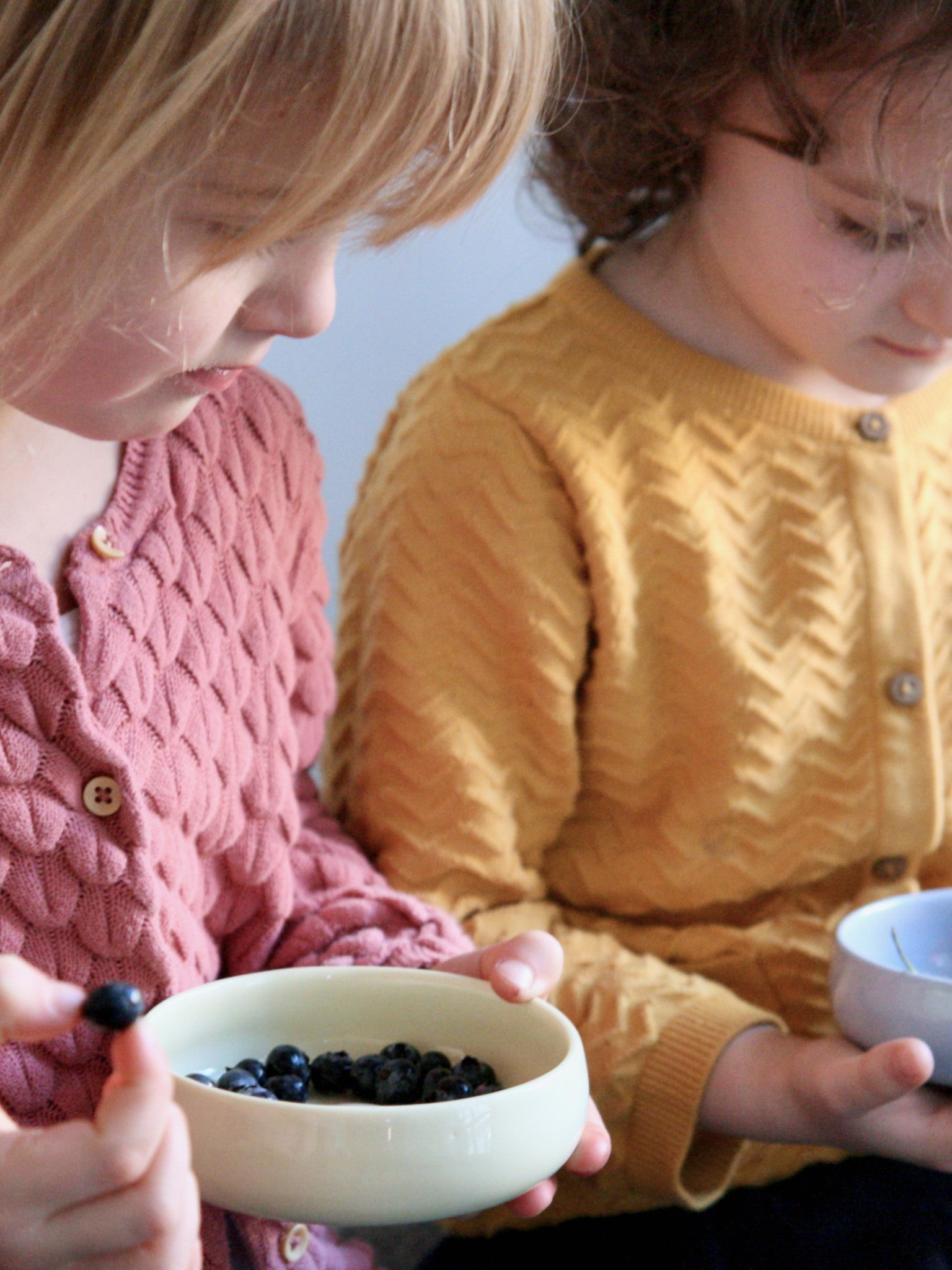 Set aus Kinderbecher & Kinderschüssel Rosé/Limone