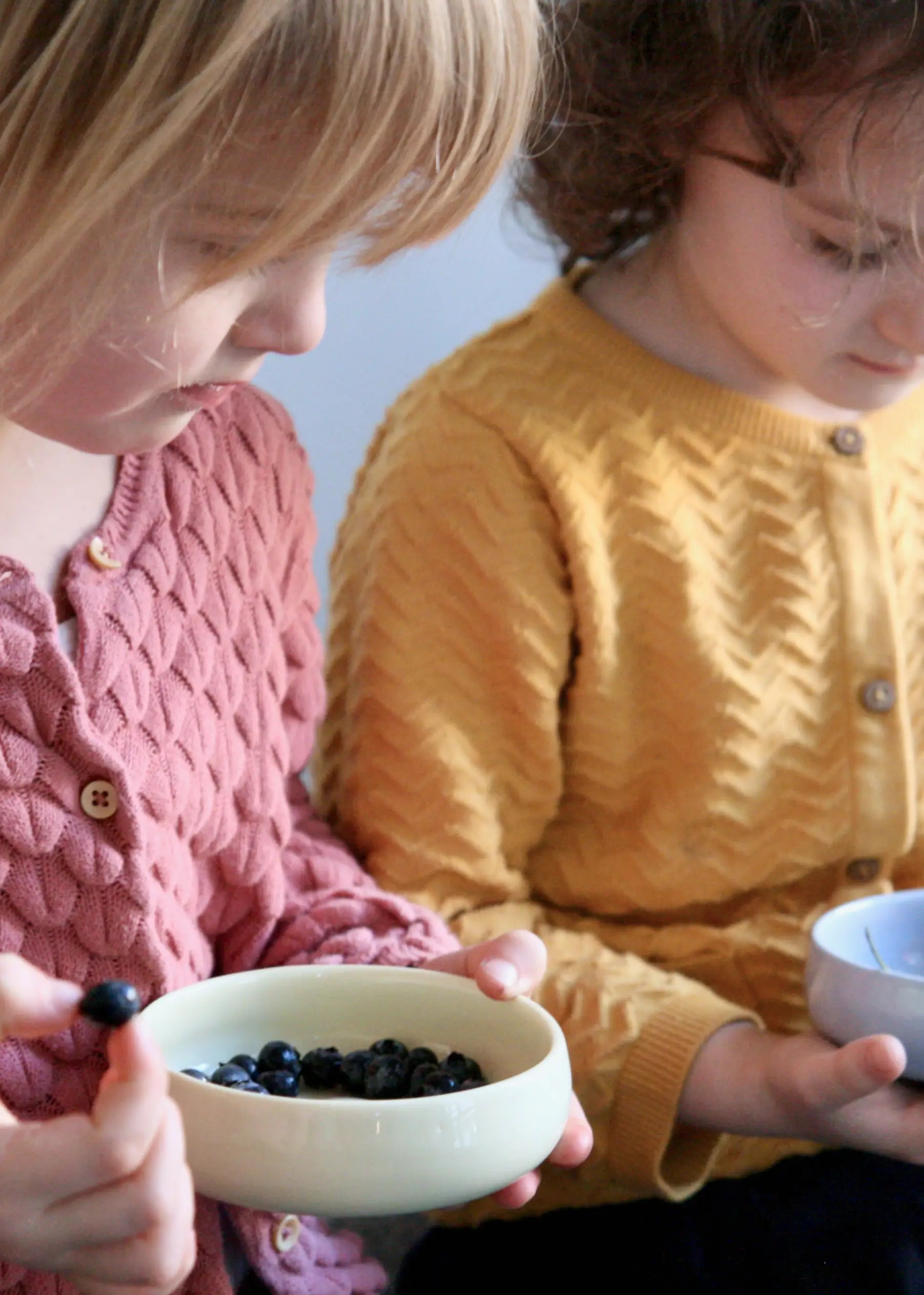 Set of children's cup & bowl Rosé / Lemon